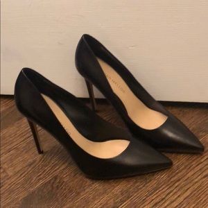 Black Leather Tamara Mellon Stilettos